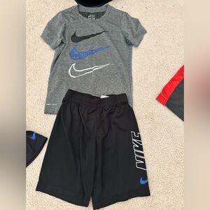 Boys Nike shorts and tshirt set